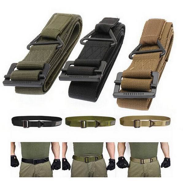 48 Canvas Military Tactical Belt Black Slider Buckle 3 Colors for men Newest Fashionable Nice Shades