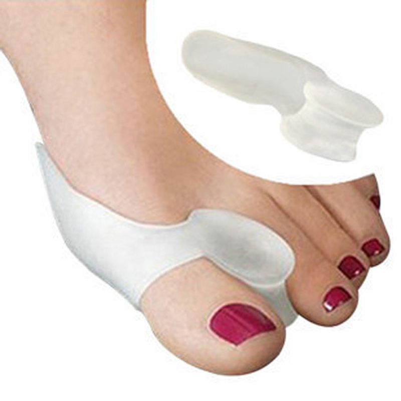 Image of Hot Soft Beetle-crusher Bone Ectropion Hallux Valgus Silicon Toes Separator Outer Appliance Gel Toes Separation Foot Care
