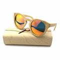 2016 New Model Women Handmade Bamboo Sunglasses Eyewear Eyeglasses Wooden sunglasses