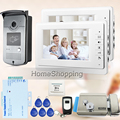 FREE SHIPPING 7 Video Intercom Door Phone System 2 Monitor 1 RFID Access Contdrol Doorbell Camera
