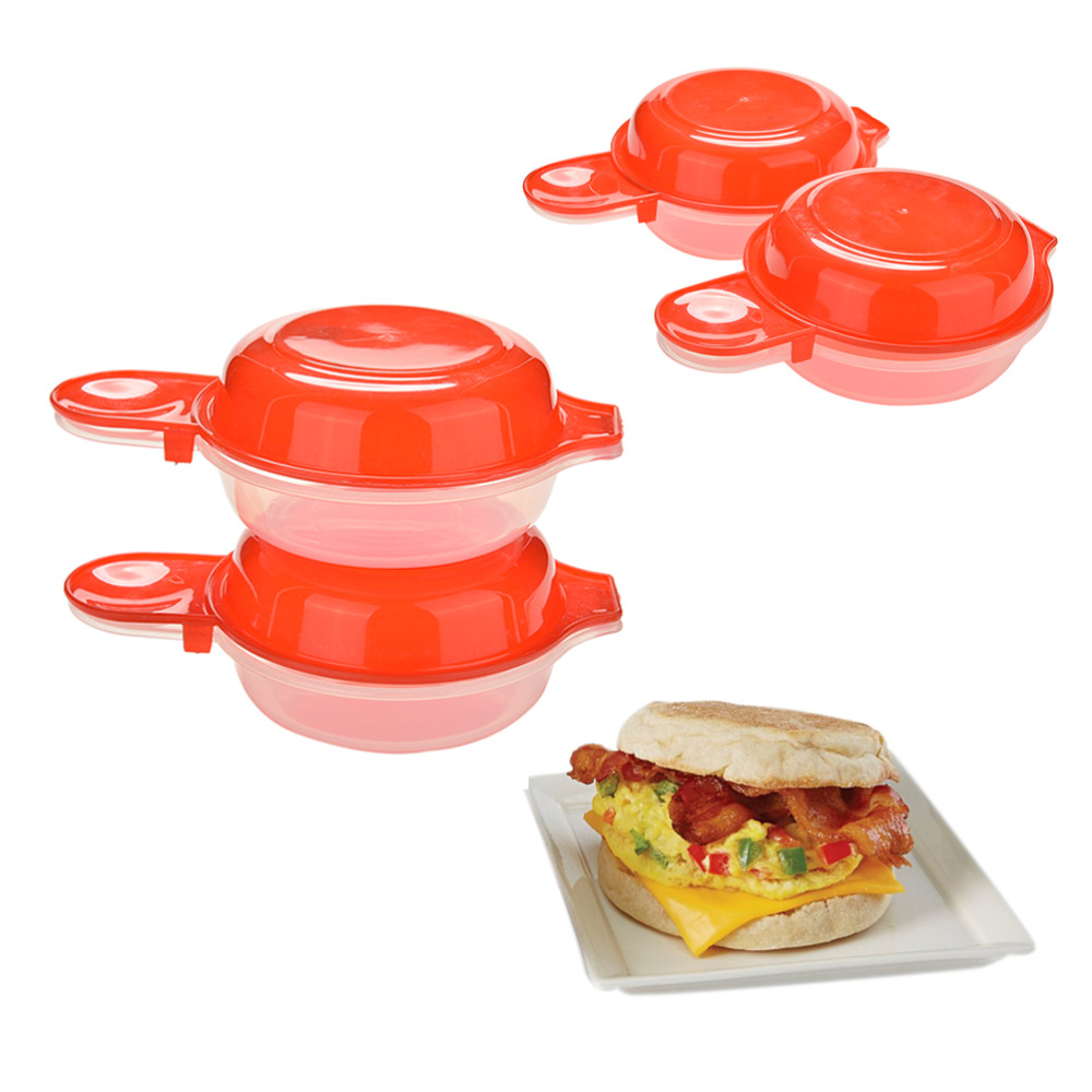 Microwave Egg Muffin Cooker Non Stick Fast Eggs Maker For Omelette