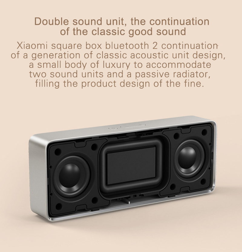 Original Xiaomi Bluetooth Speaker 2 Square Box Portable Mini Stereo Bass Speaker bluetooth V4.2 for iPhone for Android phone (2)