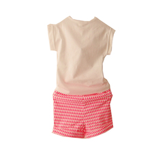 Girls clothing set baby girl s clothes sets cartoon cat children kids T shirt shorts the