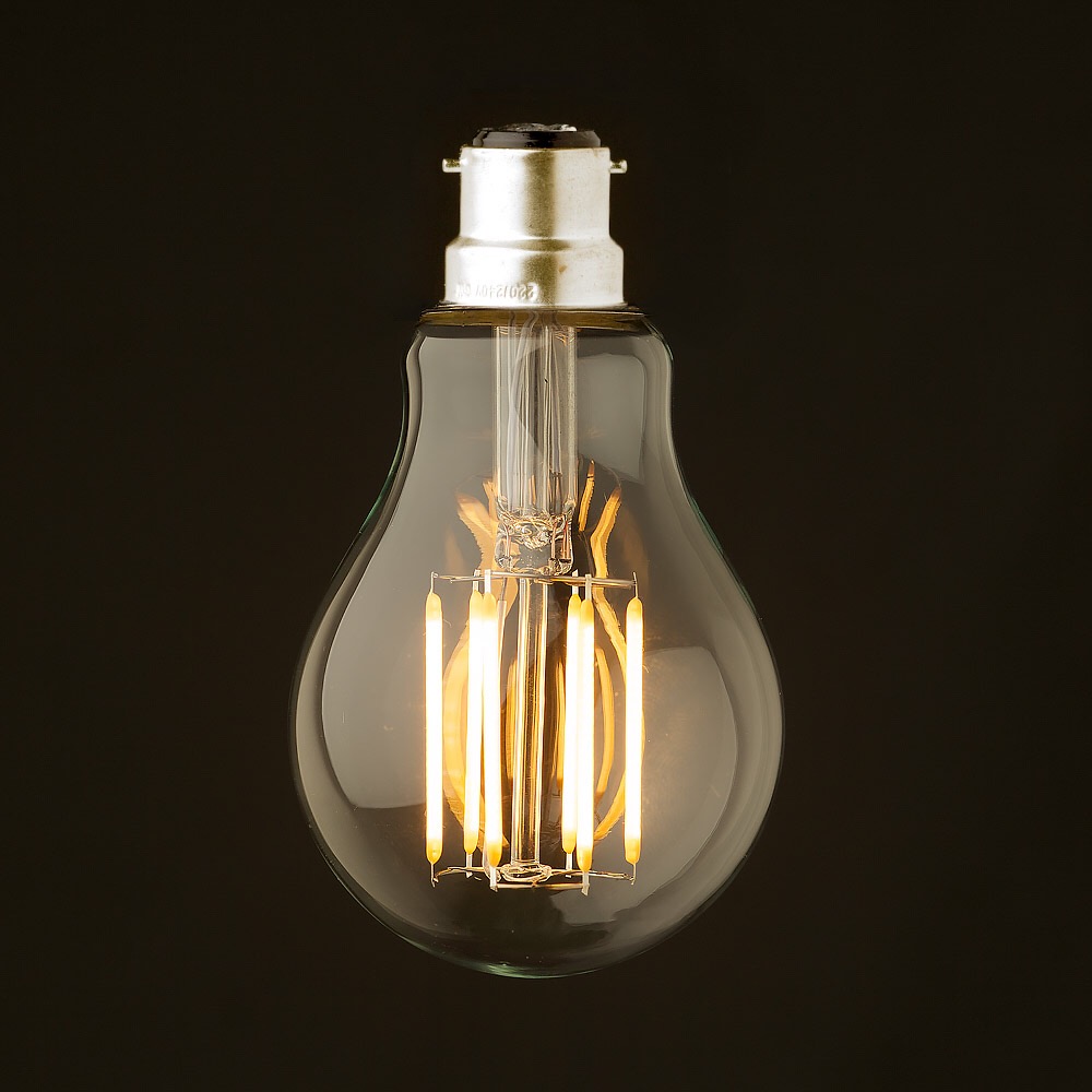 B22 4W 6W 8W Vintage LED Filament Light Bulb Edison A19 Classic Style 220 240VAC Retro