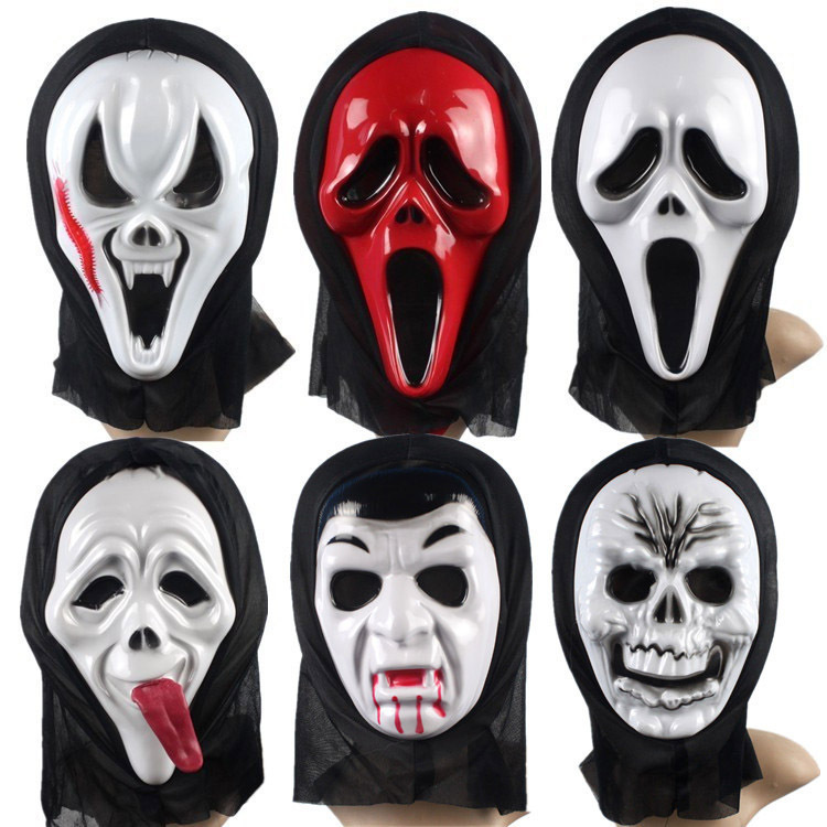Wholesale Halloween Halloween Mask A Face Mask Of Terror Scary Mask LONG HAIRSTYLES
