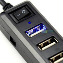 7 Port USB 2.0 Hub High Speed Adapter for Tablet PC Smartphone Laptop Macbook@j-choice