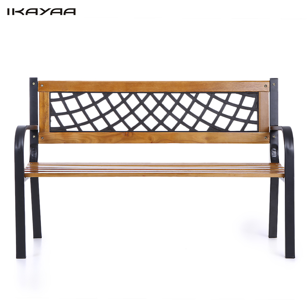 Compra banco de madera del patio online al por mayor de China