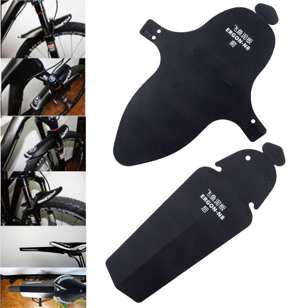 Image of 2016 New 1 set/lot New Road Bike Bicycle Mudguard MTB Black Sports With Ribbon Plastic Material Fender Front Rear Drop Shipping