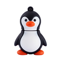 2017 Cute penguin usb flash drive silicone pen drive 4g 8g 16g 32g 64g real capacity