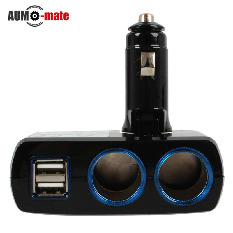 Image of 12V-24V Cigarette Lighter Adapter USB Car Chargers Dual USB Car Charger