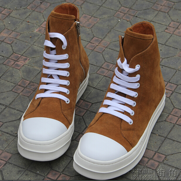 genuine leather plus size 37 46 men outside Outdoor walking ankle boots 100 natural original brands