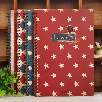New Lenwa Notebook B5 Literature Art Era Series Diary Book Notebook Notepad Korea School Supplies Stationery Cute