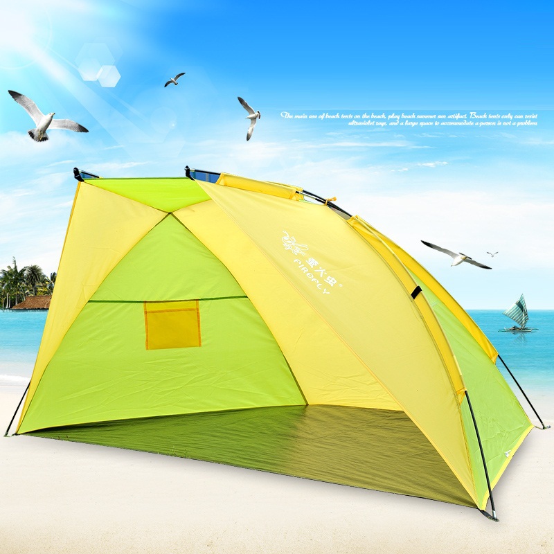 Outdoor summer beach tent fishing tent sun shelter camping tent gazebo UV protection sun shade quick open beach awning