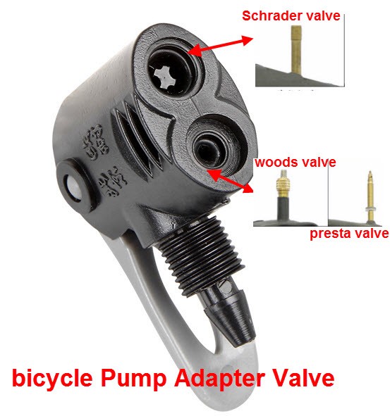 Bike Cycle Bicycle Pump Tube Presta to Schrader Valve Adapter Road G5D2 