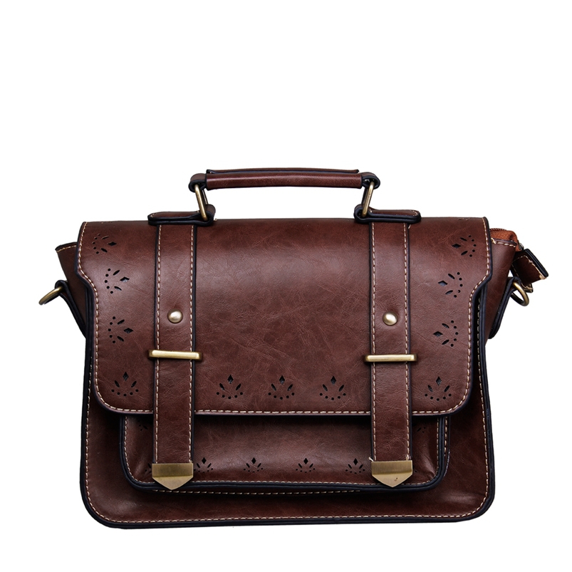New 2015 Briefcase Bag Fashion Women Messenger Bags Vintage Leather Handbags Crossbody Bags Casual Travel Bags Bolsas Business