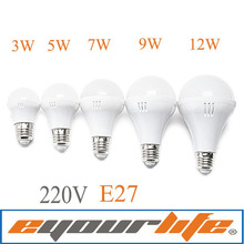 Eyourlife lampada led 220v ball bulb E27 3W 5W 7W 9W 12W LED lamp lampadas de led casa levou focos bombillas ampolletas lampe