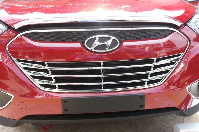 2012 Hyundai ix35 ABS Chrome Front Grille Around Trim Racing Grills Trim
