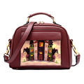 2016 New Fashion Women s Handbag Doodle Pattern Messenger Bag Shoulder Bag Crossbody Ladies Handbag Small