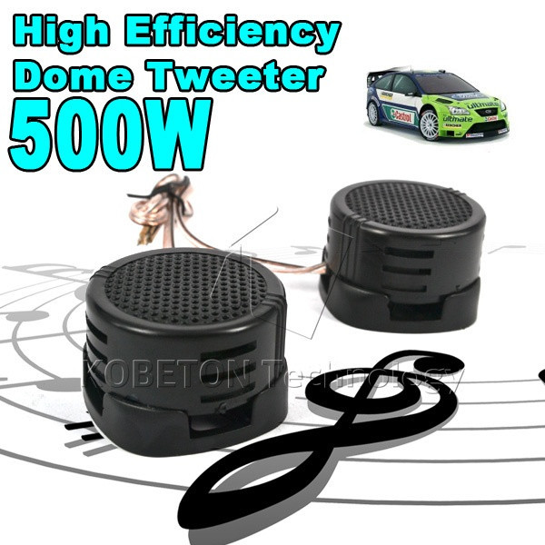 Image of 1pair Universal High Efficiency Mini Dome Tweeter Loudspeaker 2x 500W Loud Speaker Super Power Audio Sound Klaxon Tone For Car