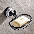 Oil Rubbed Bronze Wall Mounted Luxury Bathroom Kitchen Soap Dish Basket Brass Soap Dish Holder