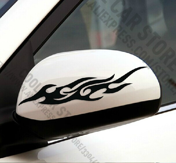 عکس+های+سکسس Pairs Fire Flame Car styling body Sticker Rearview Mirror Car ...