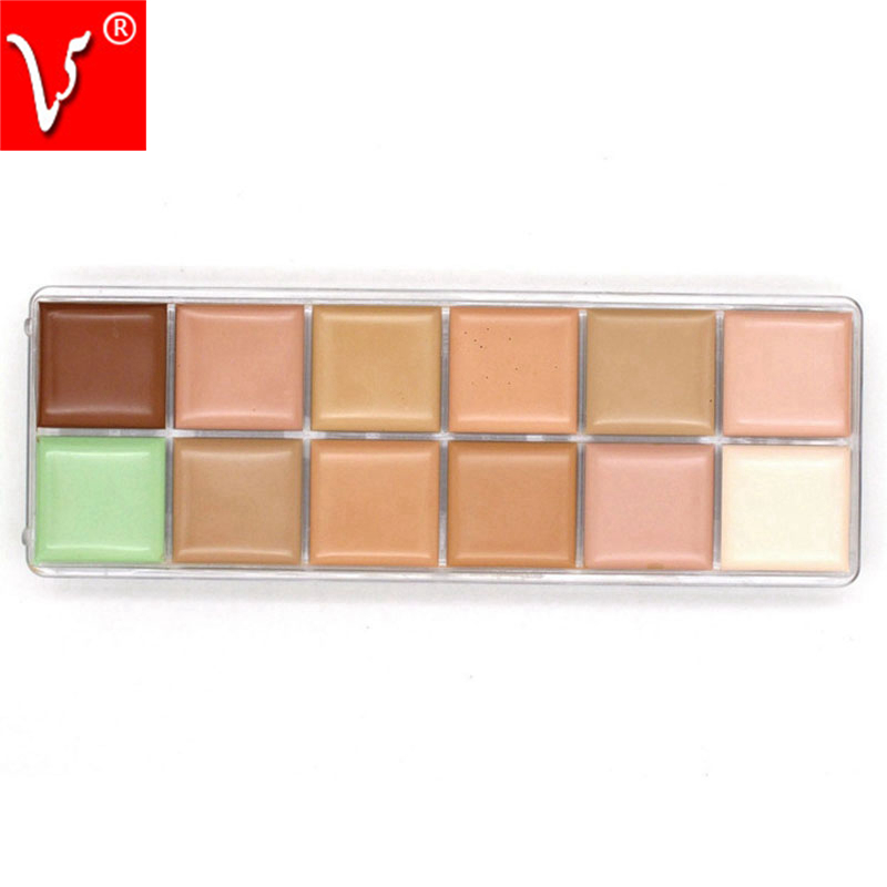 Image of Naked Makeup Concealer Palette 12 Color Professional For Face Primer Make Up Base Brand MC Concealers Cream Contouring Palette