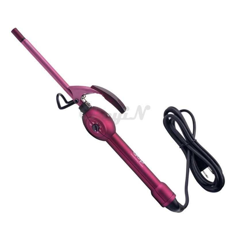 Tourmaline Professional Hair Curler Single-tube 9mm Super Small Mini Ceramic Curling Iron Curling Wand Pear Hair Styling Tool 49