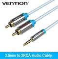 Vention Jack Rca Cable 2 Rca Male Cable 3 5MM to Rca Male Audio Stereo Rca