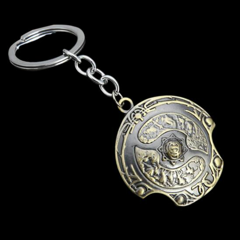 Image of DOTA 2 Immortal Champion Shield Key Chain Aegis of Champions Car Key Chain For Men Jewelry Accessories Gift Wholesale