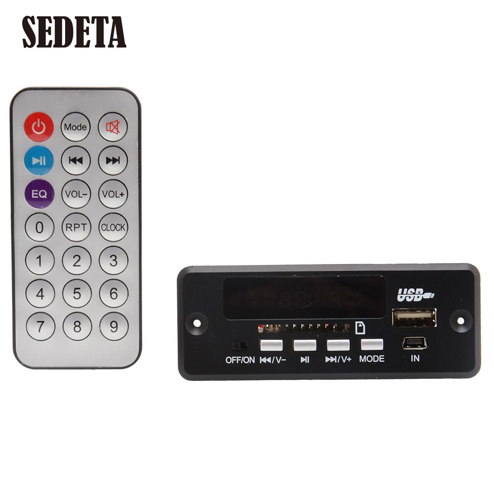 Image of New Car USB FM MP3 Music Audio Radio HiFi Player Module Board Remote Control Durable Amplifier Black