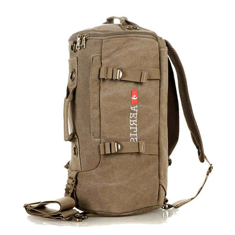 2016 Men's Multi purpose Canvas Backpack Vintage Shoulder Bag Canvas