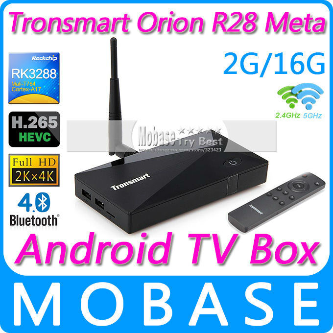 Tronsmart  r28   box tv rk3288     iptv xbmc 1.8  2  / 16  hdmi h.265 - 2.4  / 5  wifi