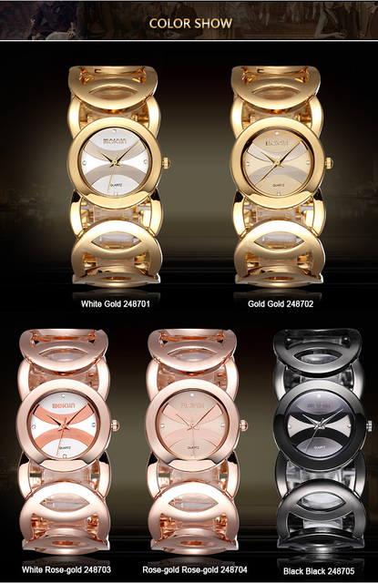 Zegarek damski WEIQIN obręcze kryształki klasyczny różne modele