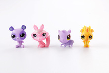 lps toy pet shop mini small animal pet doll Cute Cat Dog Lizard Animals doll pokemon
