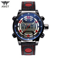 AMST Outdoor Wristwatches Genuine Leather Watches Men Quartz Digital Fashion Military Casual Sports Watch Luxury Brand
