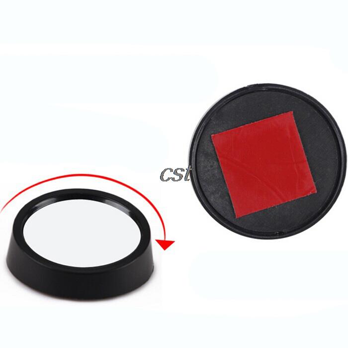 2PCS Round Car Vehicle Convex Mirror Blind Spot Side Rearview Wide Angle Auxiliary Safe Driving