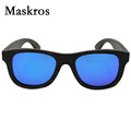 Maskros Coating Bamboo Sunglasses Polarized Men Women Vintage Sun glasses For Male 2017 UV400 Driving Bamboo