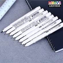 Marvy Sketch Liner/Brush 0.03mm/0.05mm/0.1mm/0.3/0.5/0.8/1.0mm Water Resistant Gundam Drawing Pen Design/Comic Painting Supplies
