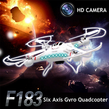 DFD F183 Dron Quadcopter Drones With Camera HD 2.0MP 4CH 6 Axis Quadrocopter Aircraft Remote Control Helicopter Toys Helicoptero