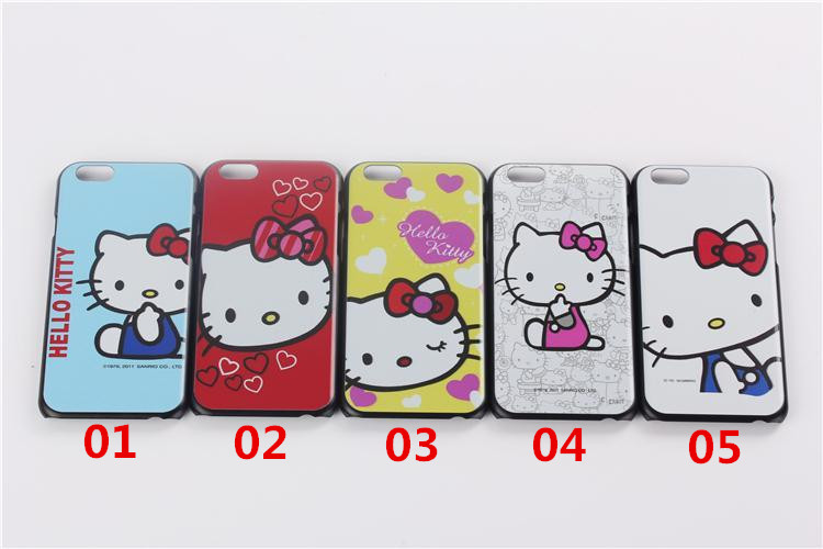 For Apple Iphone 6 Iphone6 Plus 5.5 Inch Case Cute Cartoon Style Pattern Hello Kitty The Avengers Hero Cover Cases 100pcs