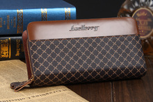 Large Capacity Baellerry Brand Business Men Clutch Wallet High Grade PU Leather Alligator Men Clutch Bag