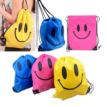 Face Drawstring Bag Mochila Swimming Bags School bags For Girls And Boys Cartoon Kids Backpack waterproof