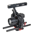 15mm Rod Rig DSLR Camera Video Stabilizer Cage Kit w Top Handle Grip for Sony A7