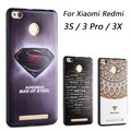 Gview For xiaomi redmi 3 pro case Soft TPU 3D Relief Painting Stereo Feeling Back Cover