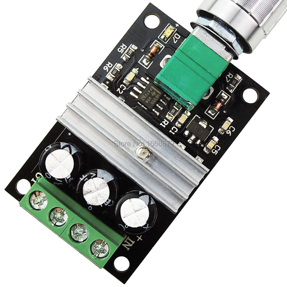Купить DC мотор контроллер 6v 12v 24v 3a pwm переменной скорости ...
