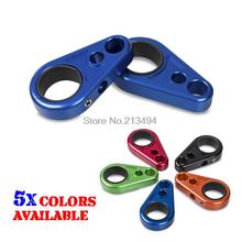 Blue CNC Aluminum ATV A-Arm Motorcycle Brake Line Clamps for Suzuki LT LTR LTZ 250 400 450 Motor
