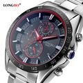 LONGBO Brand Watch Fashion Men Military Waterproof Stainless Steel Watch Casual Business Wristwatch Relogio Masculino LB80007