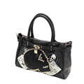 PUNK Style Motorcycle Bag Simple Belt Lock Edgy Rivets Chic Print Casual Hand Bag Women Street