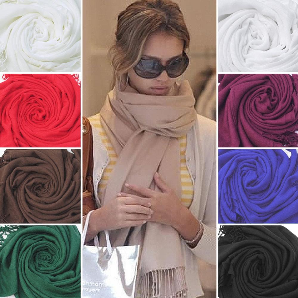 Hot Sale Womens Trendy Wrap Scarf Wool Blends Soft Warm Long Large Shawl Tassels