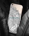 3D Luxury Angel Wings Chrome Hard phone cases cover For iphone 6s 6s Plus high quality